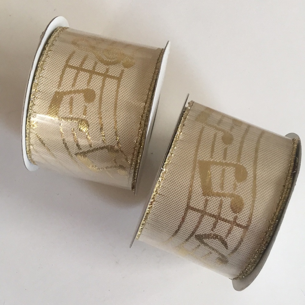 2 Pack Music Notes Ribbon